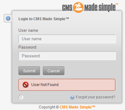 Divulgation de comptes utilisateurs dans CMS Made Simple