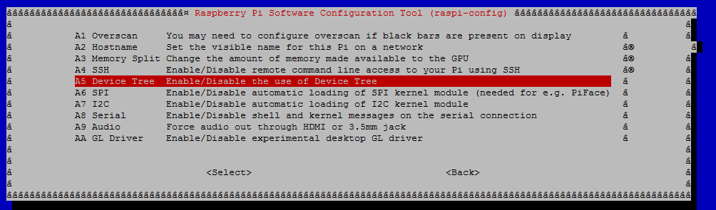 Les options avancées de raspi-config