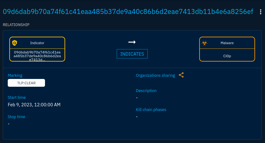 OpenCTI # 2 - Usage basics