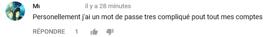 Mot de passe compliqué réutilisé